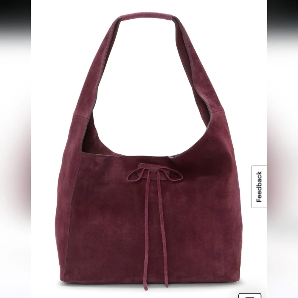 Lucky Brand Clem Suede Hobo Bag In Grapevine